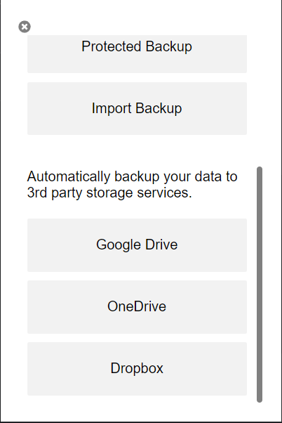 Import, Export, and Backup Data